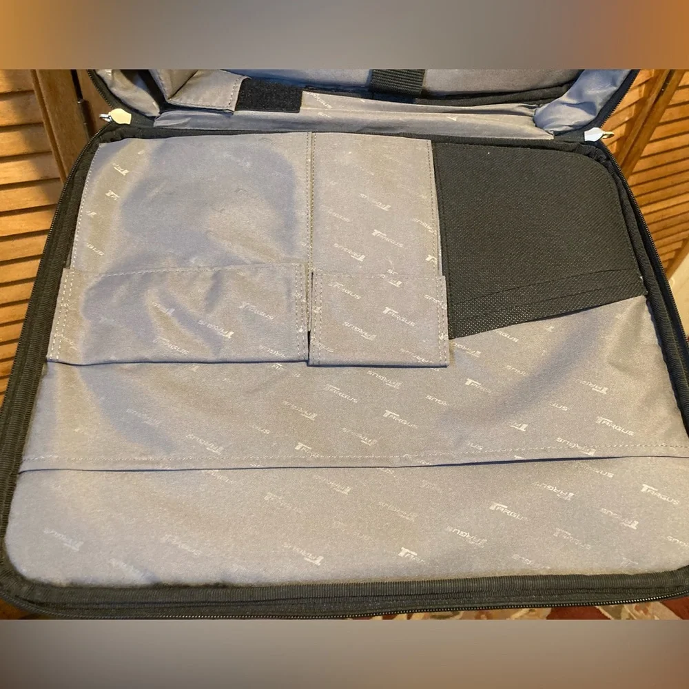 Tarsus Black Canvas Laptop Briefcase
